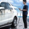 High-pressure car wash water gun telescopic water nozzle