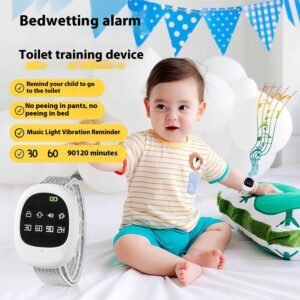 Toilet Trainer Wireless Light Vibration Music Children Bed-wetting Urine Alarm